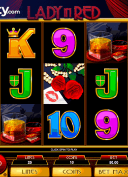 Lady In Red Slot by Microgaming
