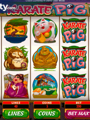 Karate Pig Slot by Microgaming